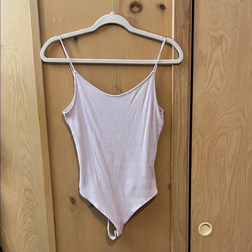 Light Lavender Ribbed Bodysuit